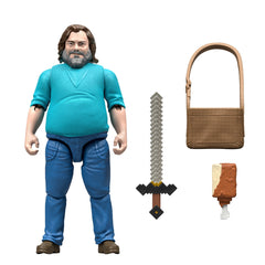 Minecraft-Figurine Articulée Steve-Taille de 10 Cm et Accessoires