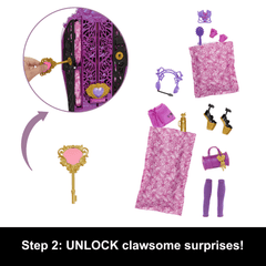 Monster High Skulltimate Secrets Monster Mysteries Playset, Clawdeen Wolf Doll With 19+ Surprises