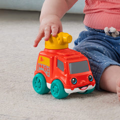 Fisher-Price Camion de Pompiers Sonore, Jouet à Pousser Pour Bébés