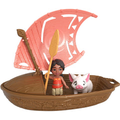 Moana 2 Set de Juego Canoa con Mini Muñeca Sorpresa y Accesorios