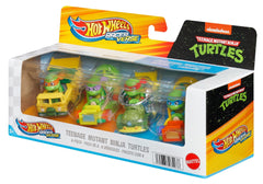 Hot Wheels RacerVerse Vehículo de Juguete Tortugas Ninja Paquete con 4 Personajes