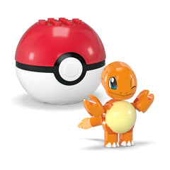 Mega Pokémon Figurines Articulées Salamèche et Évoli, 40Pièces