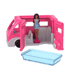 Barbie Mini Barbieland Coffret Autocaravane de Rêve, Poupée