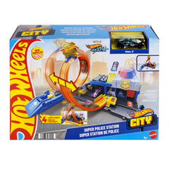 Hot Wheels Ville Coffret de Jeu Super Station de Police, 1:64