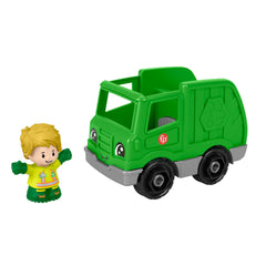 Fisher-Price Little People Camion de Recyclage et Figurine