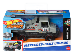 Hot Wheels Pull-Back Speeders Toy Car in 1:43 Scale, Pull Car Backward & Release To Race