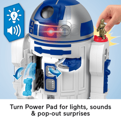 Imaginext Star Wars R2-D2 Toy With Lights Sounds & C-3Po Diecast Character Key For Kids
