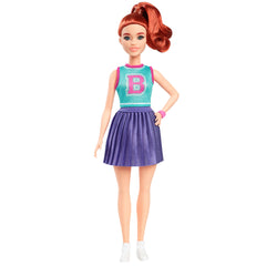 Barbie Fashionistas Poupée232, Rousse, Haut en Jersey