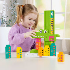 Fisher-Price L’Alligator des Additions. 10 Blocs à Empiler