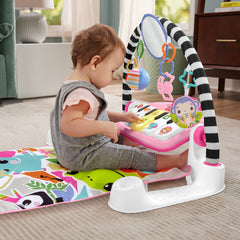 Fisher-Price Tapis Piano Lumières et Apprentissage, Pour Bébé, Rose