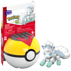 Mega Pokémon Figurine Articulée Goupix D’Alola, 28Pièces