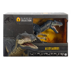 Jurassic World Hammond Collection Allosaurus Dinosaur Action Figure With Glass Eyes, Wired Tail