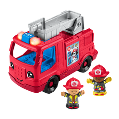 Fisher-Price Little People Camion de Pompiers, Musical, Multilingue