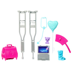 Barbie World Coffret Médical, 10Accessoires Pour Poupée