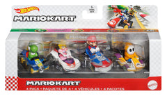 Hot Wheels Mariokart 4 Pack