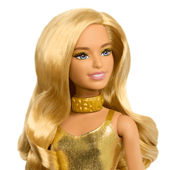 Barbie Fashionista Muñeca Look Dorado