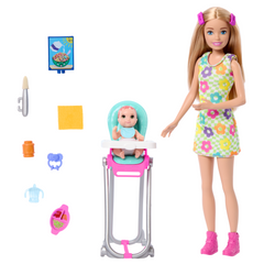 Barbie Skipper Babysitters Inc. Coffret Poupée, Bébé et Access.