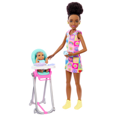 Barbie Skipper Babysitters Inc. Coffret Poupée, Bébé et Access.