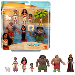 Disney Moana 2 Coffret Aventure de Moana, 6 Poupées et 2 Acc.