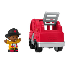 Fisher-Price Little People Camion de Pompiers et Figurine