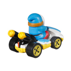 Hot Wheels Mario Kart Veículo de Brinquedo Kart Padrão Shy Guy Azul Claro