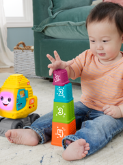 Fisher-Price Grue Comptage et Empilage, Blocs, Lumières, Sons, Mult.