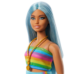Barbie Fashionistas 65Eanniversaire Poupée218, Cheveux Bleus