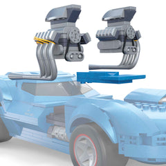 Mega Hot Wheels Coffret de Construction Voiture Twin Mill (635 Pièces) Pour Collectionneurs