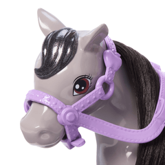 Barbie Chelsea Coffret Poupée et Poney, Casque, Genoux Pliables