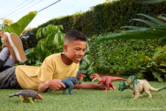 Jurassic World Rebirth Wild Roar Utahraptor Dinosaur Toy, Tail Controlled Attack Chomp & Sound