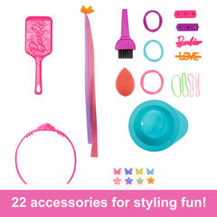 Barbie Deluxe Styling Head, Barbie Totally Hair, Blonde Rainbow Hair