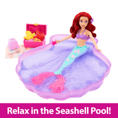 Disney Princess Ariel Doll & Pool Set With Moldable Sand, inspired By Disney The Little Mermaid