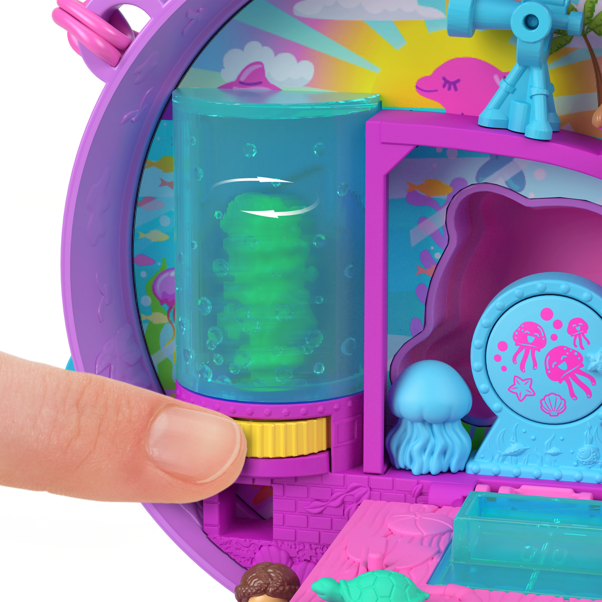 Polly Pocket  Coffret  Sauvetage du Dauphin, 2Micro-Poupées, Anim.