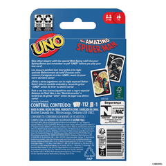 UNO The Amazing Spider-Man Card Game For Kids, Adults & Family Night inspired By Marvel Comic Book Series