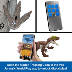 Jurassic World Rebirth Frenzy Pack Torvoneustes Dinosaur Figure, Authentic Toy, Digital Play