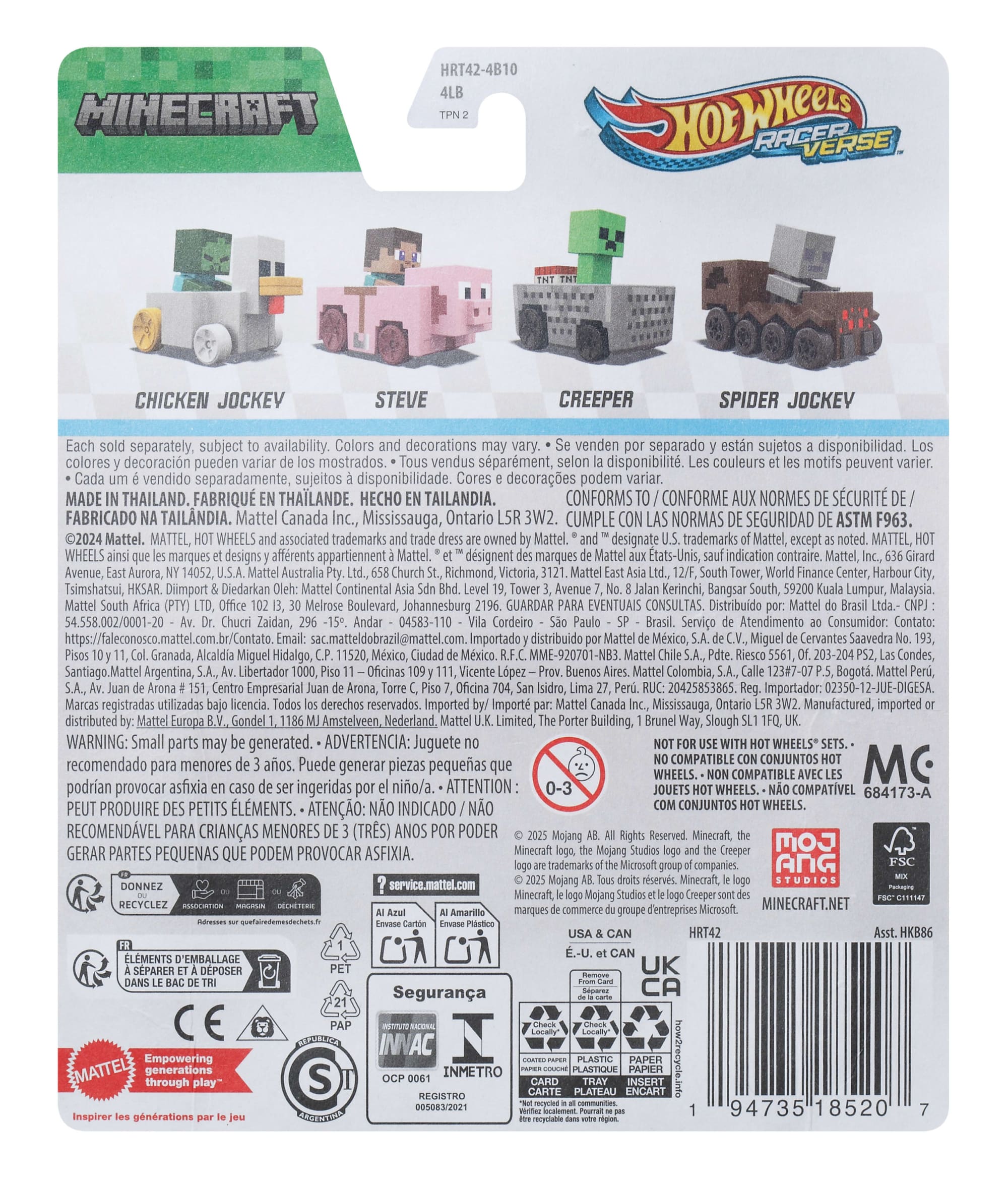 Hot Wheels RacerVerse Veículo de Brinquedo Bebê Zumbi