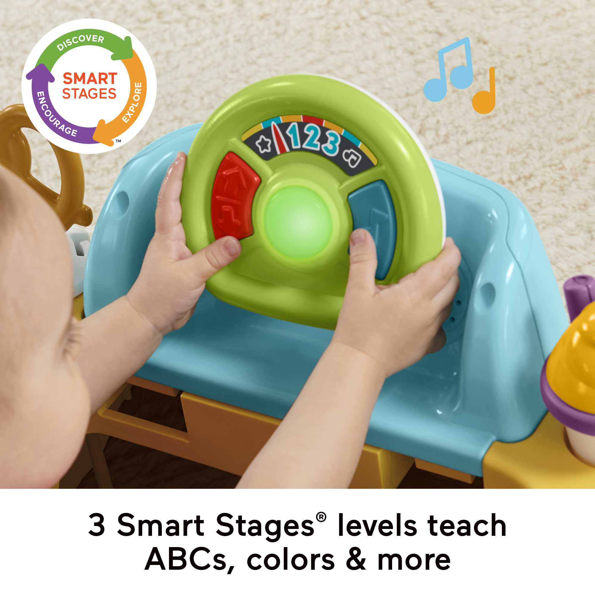 Fisher-Price 2-in-1 Servin’ Up Fun Jumperoo Baby Activity Center With Music Lights & Smart Stages