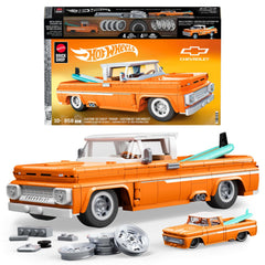Mattel Brick Shop Hot Wheels Juguete de Construcción Elite Camioneta Custom 62 Chevy