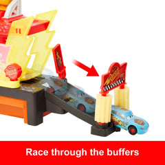 Disney And Pixar Cars Color Changers Race Ready Car Wash Playset & Color Changing Lightning Mcqueen