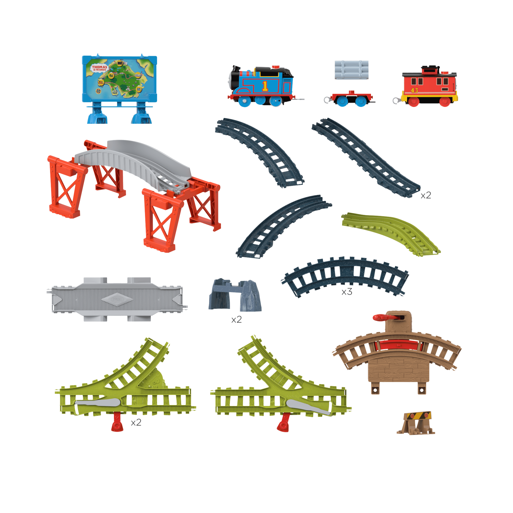 Thomas & Friends Pista de Juguete Interactiva de Thomas y Bruno