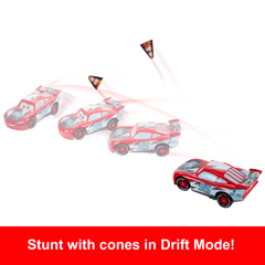 Disney And Pixar Cars Global Racers Cup Drift & Race Lightning Mcqueen Toy Vehicle With 2 Modes