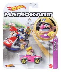 Hot Wheels Mario Kart Veículo de Brinquedo Wario Badwagon
