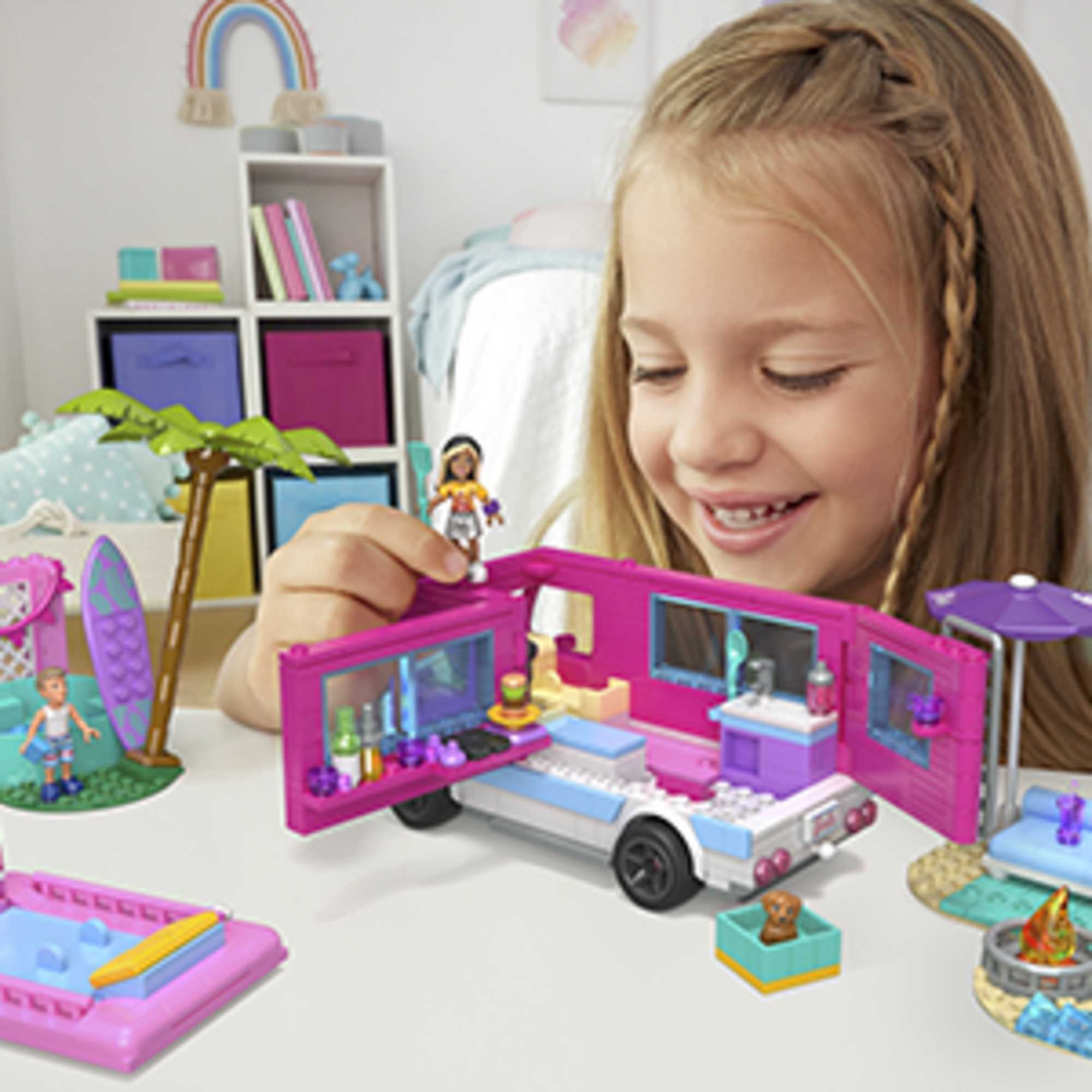 Mega Barbie-Aventure en Camping-Car de Rêve-Coffret de Construction