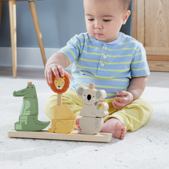 Fisher-Price Juguete para Bebés Animalitos Apilables de Madera