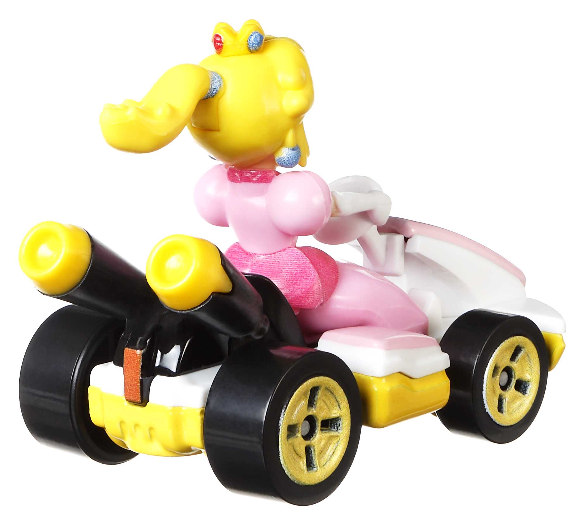 Hot Wheels Mario Kart Vehículo de Juguete Princesa Peach Estándar Kart