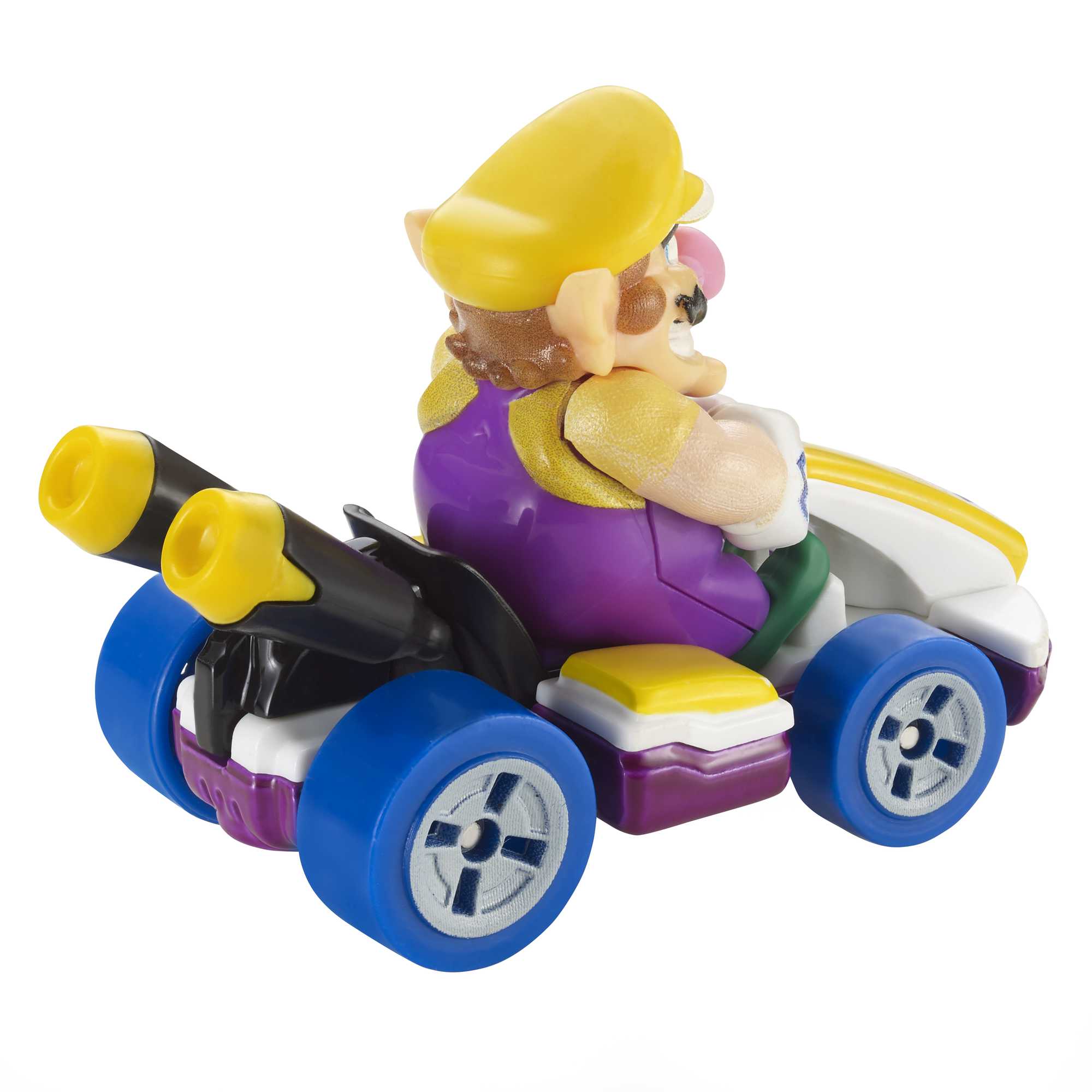 Hot Wheels Mario Kart Veículo de Brinquedo Kart Padrão Wario