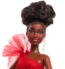 Barbie Signature 2024 Holiday Barbie Fashion Doll, Seasonal Collector Gift, Brown Hair With Plaid Gown