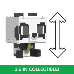 Minecraft Flippin’ Figs Figures Collection, 2-in-1 Fidget Play, 3.75-in Scale & Pixelated Design (Characters May Vary)