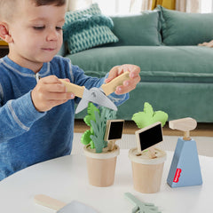 Fisher-Price  Coffret Plantes en Bois, Avec Outils, 12Éléments