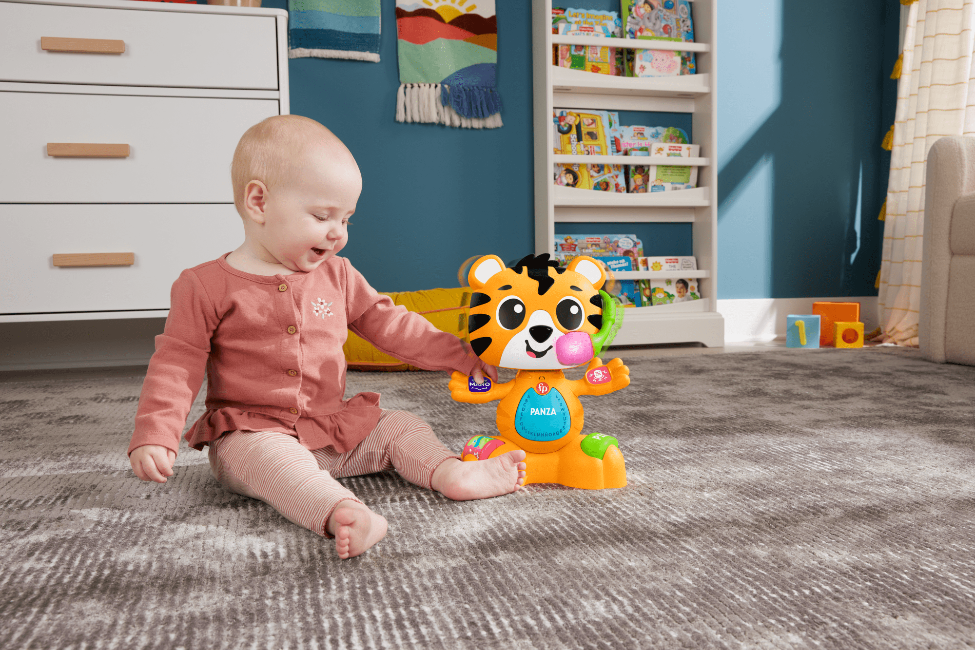 Fisher-Price Juguete para Bebés Escuadrón Musical Tigre Canta Conmigo